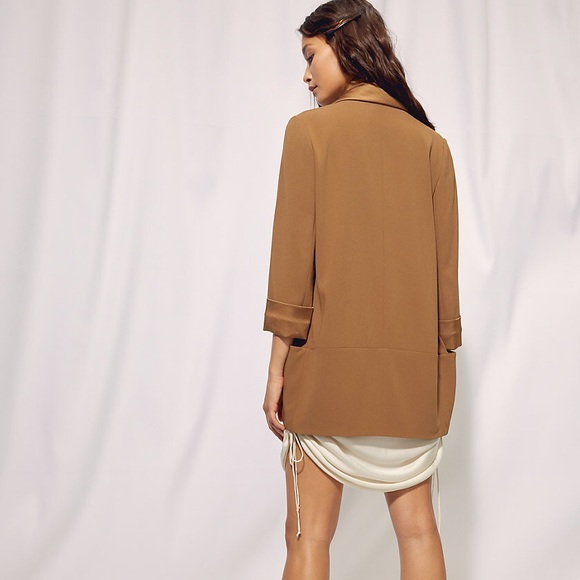 Rare Aritzia Wilfred Chevalier Camel Blazer - Picture 6 of 8